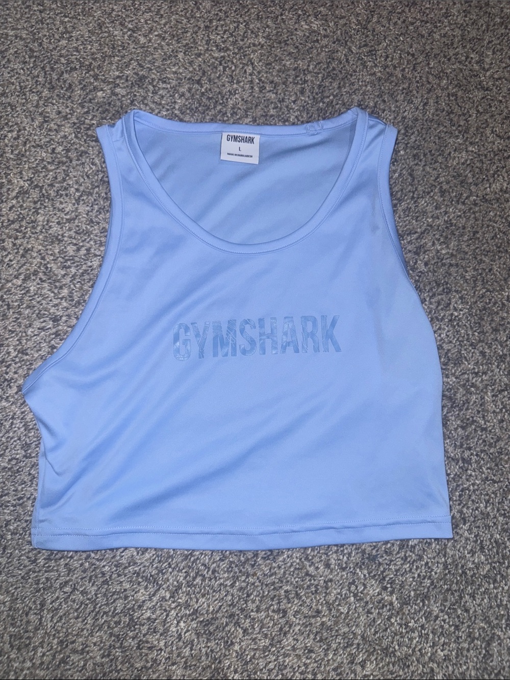 Gymshark Powder Blue Cropped Tank